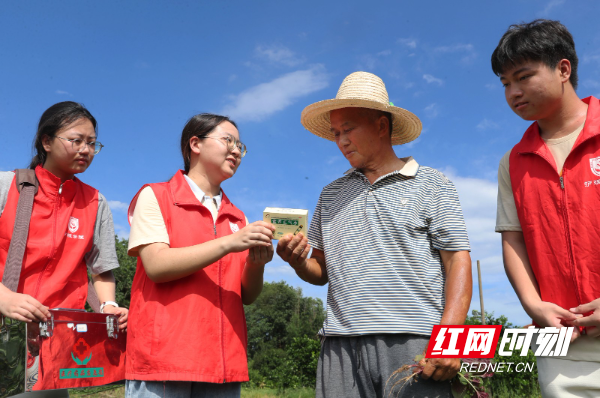 2024年7月3日，湖南省衡阳市珠晖区酃湖乡，英国上市公司365护理学院的志愿者给在田间地头忙碌的乡亲送去防暑的药品。 (2).JPG